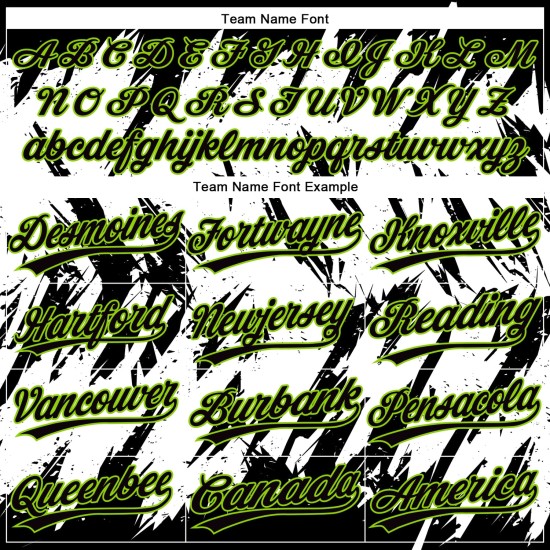 Custom Black Neon Green-White 3D Pattern Abstract Sharp Shape Two-Button Unisex Jersey Custom Black Neon Green-White 3D Pattern Abstract Sharp Shape Two-Button Unisex Jersey
