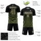 Custom Black Olive-Cream Sublimation Uniform Jersey Custom Black Olive-Cream Sublimation Uniform Jersey