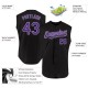 Custom Black Purple-Gray Authentic Sleeveless rugby Jersey Custom Black Purple-Gray Authentic Sleeveless rugby Jersey