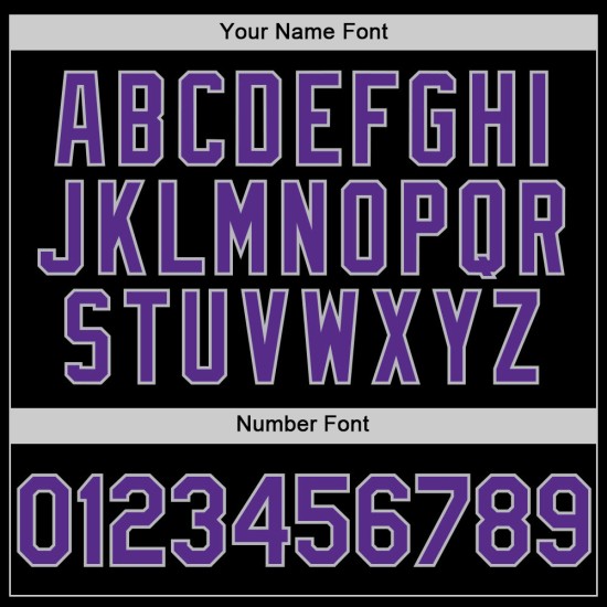 Custom Black Purple-Gray Authentic Sleeveless rugby Jersey Custom Black Purple-Gray Authentic Sleeveless rugby Jersey