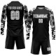 Custom Black White-Camo Sublimation Uniform Jersey Custom Black White-Camo Sublimation Uniform Jersey