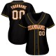 Custom Black White-Gold Authentic rugby Jersey Custom Black White-Gold Authentic rugby Jersey