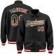 Custom Black Vintage USA Flag Cream-Maroon Bomber Full-Snap Varsity Letterman Lapel Collar Byron Jacket Custom Black Vintage USA Flag Cream-Maroon Bomber Full-Snap Varsity Letterman Lapel Collar Byron Jacket