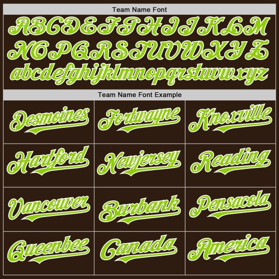 Custom Brown Neon Green-White Bomber Full-Snap Varsity Letterman Hoodie Jacket Custom Brown Neon Green-White Bomber Full-Snap Varsity Letterman Hoodie Jacket