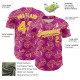 Custom Deep Pink Gold-White 3D Pattern Design Tropical Anthurium Flower Authentic rugby Jersey Custom Deep Pink Gold-White 3D Pattern Design Tropical Anthurium Flower Authentic rugby Jersey