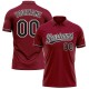 Custom Crimson Black-White Performance Vapor Golf Polo Shirt Custom Crimson Black-White Performance Vapor Golf Polo Shirt