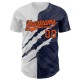 Custom Graffiti Pattern Orange-Navy 3D Scratch Authentic rugby Jersey Custom Graffiti Pattern Orange-Navy 3D Scratch Authentic rugby Jersey