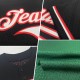 Custom Green White-Old Gold Mesh Authentic Throwback rugby Jersey Custom Green White-Old Gold Mesh Authentic Throwback rugby Jersey