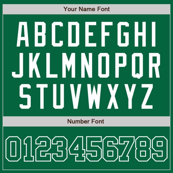 Custom Kelly Green Kelly Green-White Authentic rugby Jersey Custom Kelly Green Kelly Green-White Authentic rugby Jersey