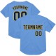 Custom Light Blue Navy-Yellow Mesh Authentic Throwback rugby Jersey Custom Light Blue Navy-Yellow Mesh Authentic Throwback rugby Jersey