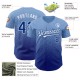 Custom Light Blue Royal-White Authentic Fade Fashion rugby Jersey Custom Light Blue Royal-White Authentic Fade Fashion rugby Jersey