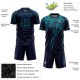 Custom Navy Teal Sublimation Uniform Jersey Custom Navy Teal Sublimation Uniform Jersey