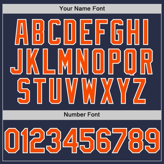Custom Navy Orange-White Authentic Sleeveless rugby Jersey Custom Navy Orange-White Authentic Sleeveless rugby Jersey