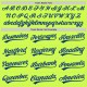 Custom Neon Green Royal-White Authentic Throwback rugby Jersey Custom Neon Green Royal-White Authentic Throwback rugby Jersey