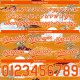 Custom Orange White 3D Pattern Palm Trees And Clouds Authentic Shorts Custom Orange White 3D Pattern Palm Trees And Clouds Authentic Shorts