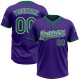 Custom Purple Kelly Green-White Two-Button Unisex Jersey Custom Purple Kelly Green-White Two-Button Unisex Jersey