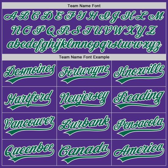 Custom Purple Kelly Green-White Two-Button Unisex Jersey Custom Purple Kelly Green-White Two-Button Unisex Jersey