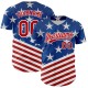 Custom Royal Red-White 3D American Flag Patriotic Authentic rugby Jersey Custom Royal Red-White 3D American Flag Patriotic Authentic rugby Jersey