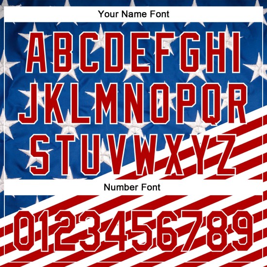 Custom Royal Red-White 3D American Flag Patriotic Authentic rugby Jersey Custom Royal Red-White 3D American Flag Patriotic Authentic rugby Jersey