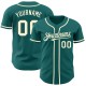 Custom Teal Cream Authentic rugby Jersey Custom Teal Cream Authentic rugby Jersey