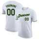 Custom White Black-Neon Green Performance T-Shirt Custom White Black-Neon Green Performance T-Shirt