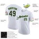 Custom White Black-Neon Green Performance T-Shirt Custom White Black-Neon Green Performance T-Shirt