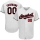 Custom White Black-Red Authentic rugby Jersey Custom White Black-Red Authentic rugby Jersey