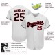 Custom White Black-Red Authentic rugby Jersey Custom White Black-Red Authentic rugby Jersey