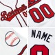 Custom White Black-Red Authentic rugby Jersey Custom White Black-Red Authentic rugby Jersey