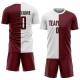 Custom White Crimson-Black Sublimation Split Fashion Uniform Jersey Custom White Crimson-Black Sublimation Split Fashion Uniform Jersey