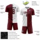 Custom White Crimson-Black Sublimation Split Fashion Uniform Jersey Custom White Crimson-Black Sublimation Split Fashion Uniform Jersey