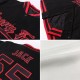 Custom White Black Pinstripe Orange Bomber Full-Snap Varsity Letterman Jacket Custom White Black Pinstripe Orange Bomber Full-Snap Varsity Letterman Jacket