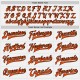 Custom White Black Pinstripe Orange Bomber Full-Snap Varsity Letterman Jacket Custom White Black Pinstripe Orange Bomber Full-Snap Varsity Letterman Jacket