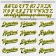 Custom White Green-Gold Bomber Full-Snap Varsity Letterman Jacket Custom White Green-Gold Bomber Full-Snap Varsity Letterman Jacket