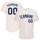 Custom White Orange Pinstripe Navy Authentic rugby Jersey Custom White Orange Pinstripe Navy Authentic rugby Jersey