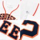 Custom White Orange-Gray Authentic rugby Jersey Custom White Orange-Gray Authentic rugby Jersey