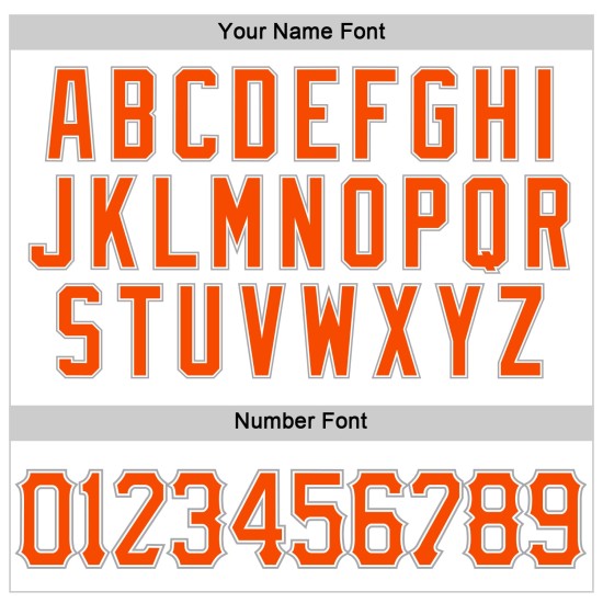 Custom White Orange-Gray Authentic Sleeveless rugby Jersey Custom White Orange-Gray Authentic Sleeveless rugby Jersey